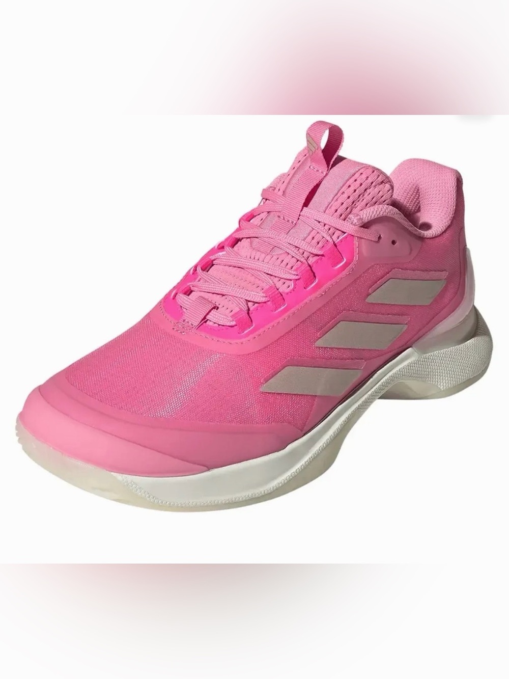 Brand New Women's Avacourt 2 Tennis Shoes Pink and Silver Retail $149 Size 10